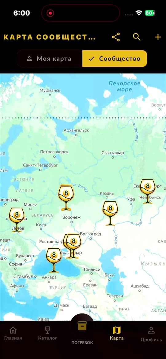 Карта винных мест WinePool